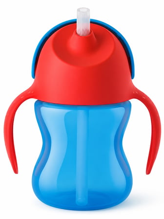 hediyelik Avent Desenli Pipetli Bardak 200 ml Erkek