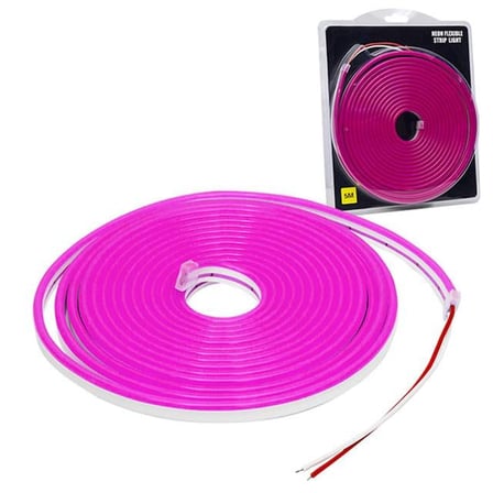 hediyelik 12 Volt 5 Metre Silikonlu Mor Neon Led Şerit
