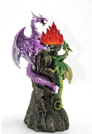 hediyelik Polyester Ledli Dragon Figürü Alk2335