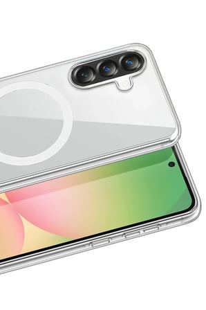 Samsung Uyumlu Galaxy A57 5G Combo Sert Şeffaf Magsafe Kapak - Şeffaf