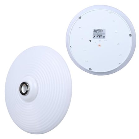 hediyelik PM-27330 Beyaz 35*10.5 Cm 24 Watt Bluetooth Hoparlörlü Tavan Aydınlatma (AL-BL303) Tornavida Hediyeli