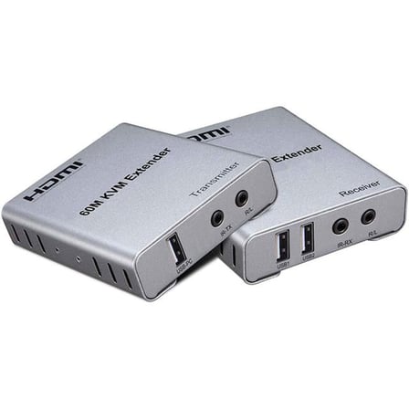 hediyelik PM-22508 60 Metre KVM HDMI Extender Cat5e/Cat6 Klavye Fare ve Görüntü Uzatıcı Set