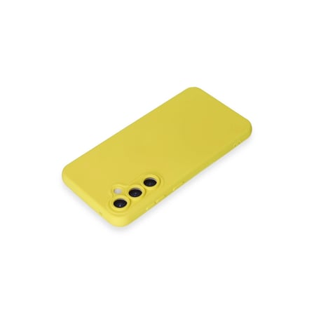 hediyelik Samsung Galaxy S24 Kılıf Nano İçi Kadife Silikon - Sarı