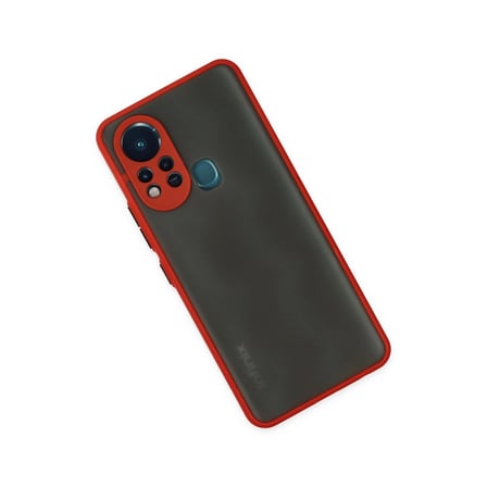 hediyelik İnfinix Hot 11s Kılıf Montreal Silikon Kapak - Kırmızı