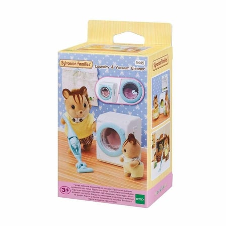 hediyelik 5445 Sylvanian Families Çamaşır Makinesi ve Süpürge +3 yaş figür dahil değil