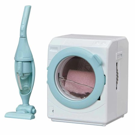 hediyelik 5445 Sylvanian Families Çamaşır Makinesi ve Süpürge +3 yaş figür dahil değil