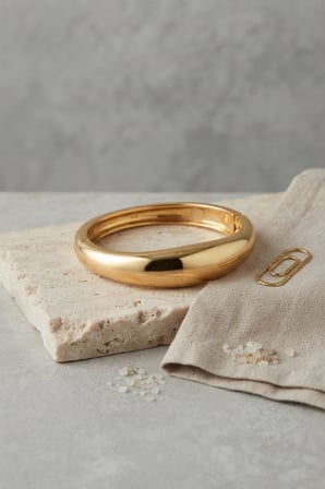 hediyelik Gold Renk Pirinç Bombe Model Vintage Kelepçe Bilezik