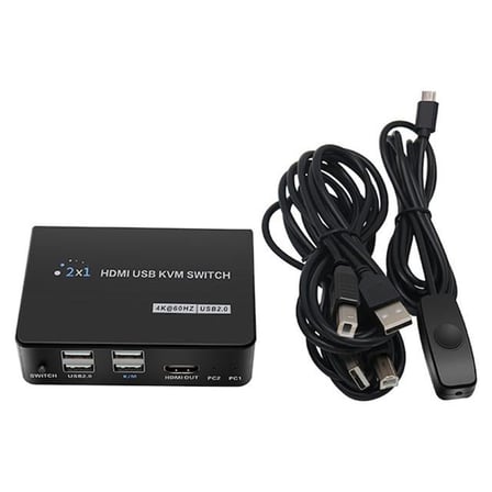 hediyelik PM-11789 4K Hdmi Usb Kvm Switch 2x1