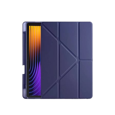 hediyelik Xiaomi Pad 7 Pro Kılıf Kalemlikli Mars Tablet Kılıfı - Lacivert