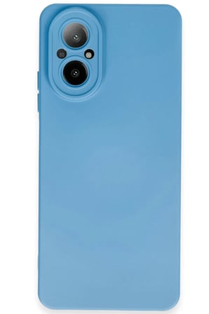 hediyelik Realme 12 Lite Kılıf Nano içi Kadife Silikon - Mavi