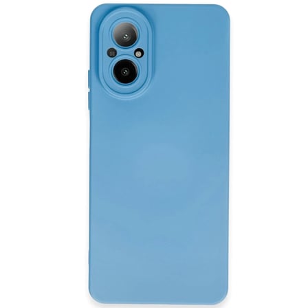 hediyelik Realme 12 Lite Kılıf Nano içi Kadife Silikon - Mavi