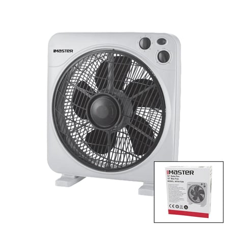 hediyelik 12 İnç Kutu Fan Vantilatör 3 Kademe Hız 5 Plastik Kanat 40W 60DK.ZAMAN Ayarlı MTR-F620