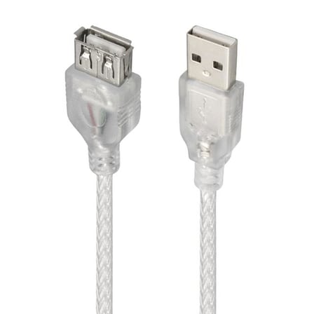 hediyelik PM-1568 Şeffaf 1.5 Metre Usb 2.0 Uzatma Kablosu
