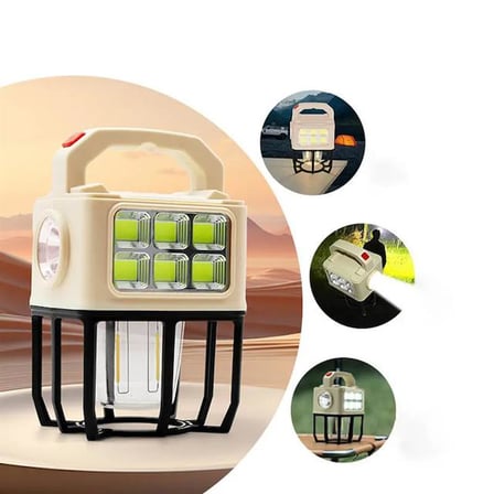 hediyelik PM-26459 3 Modlu Beyaz - Filament Solar Masa - Kamp Lambası - El Feneri