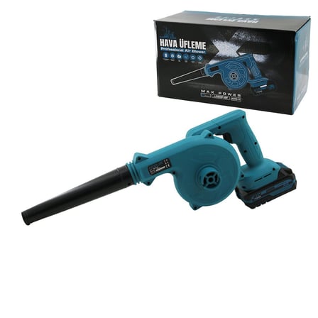 hediyelik Cordless BL11 Şarjlı Hava Üfleme Makine Körük - Kompresör 21V Üfleme Hız = 2M3 / Dak.