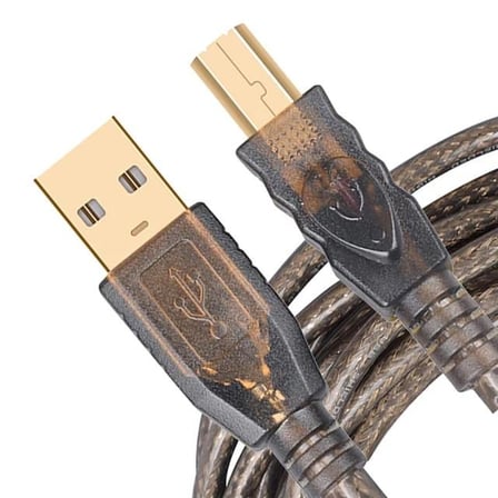 hediyelik PM-29486 Şeffaf Chipset 10 Metre Usb 2.0 Yazıcı Kablosu