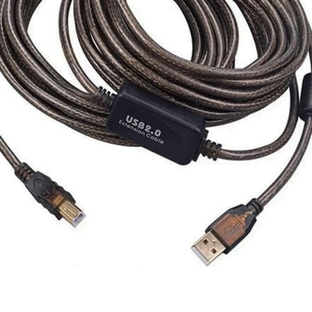 hediyelik PM-29486 Şeffaf Chipset 10 Metre Usb 2.0 Yazıcı Kablosu