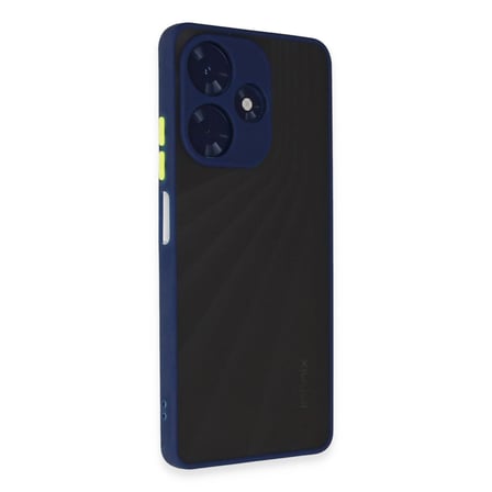 hediyelik İnfinix Hot 30 4g Kılıf Montreal Silikon Kapak - Lacivert