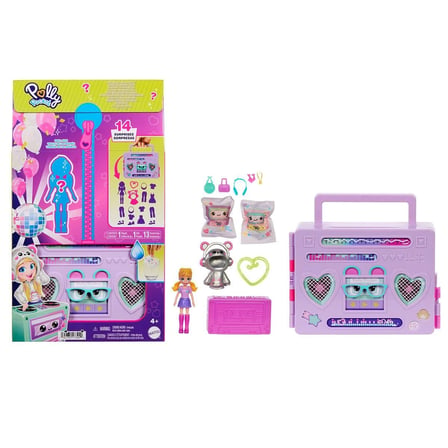 hediyelik HRD65 Polly Pocket Radyo Temalı Moda Eğlencesi Oyun Seti