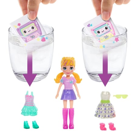 hediyelik HRD65 Polly Pocket Radyo Temalı Moda Eğlencesi Oyun Seti