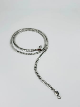 hediyelik Rodyum Çelik Erkek Kolye 60 Cm - Ekl0010