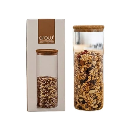 hediyelik Uzun Cam Kavanoz 2300 ml