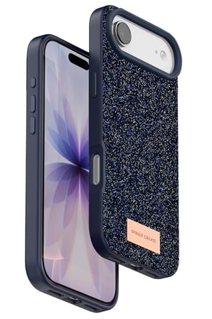 hediyelik Onegif Apple iPhone 17 Air Bright Simli Kapak - Mavi