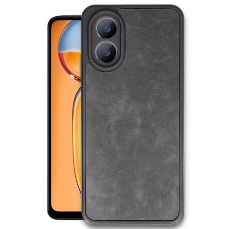 hediyelik Oppo A38 Kılıf Aras Deri Kapak - Siyah
