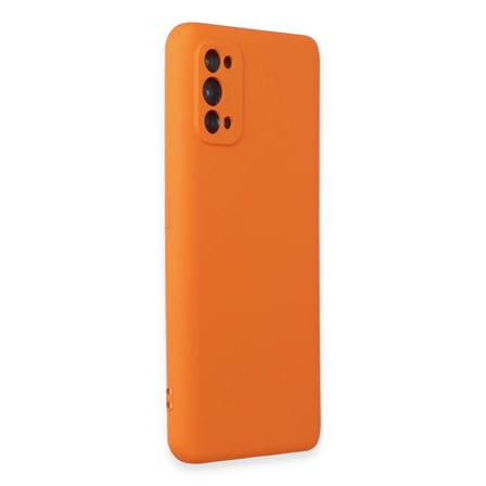 hediyelik Realme 7 Pro Kılıf Nano İçi Kadife Silikon - Turuncu
