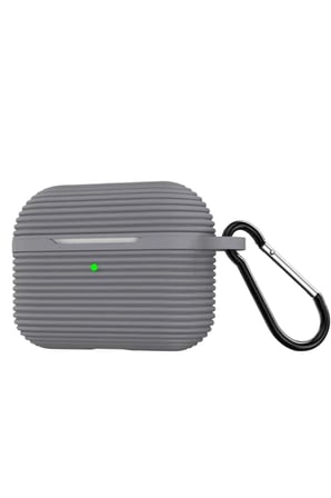 hediyelik Apple Airpods Pro 3 (3.nesil) Raven Silikon Kılıf - Gri
