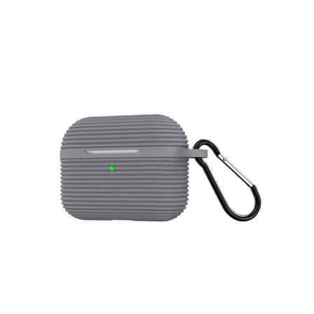 hediyelik Apple Airpods Pro 3 (3.nesil) Raven Silikon Kılıf - Gri