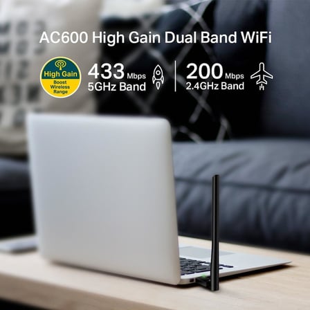 hediyelik Archer T2U Plus AC600 Kablosuz Usb Adaptor