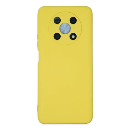 hediyelik Huawei Nova Y90 Kılıf Nano İçi Kadife Silikon - Sarı