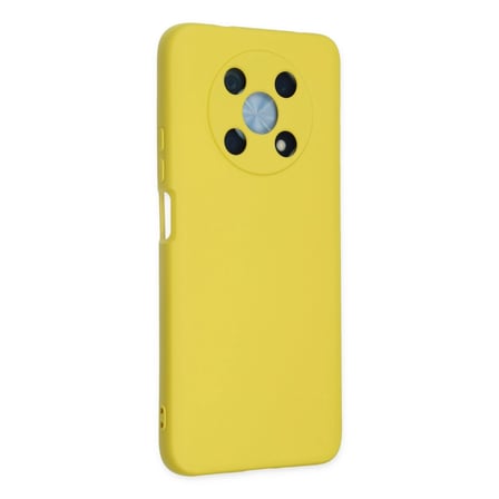hediyelik Huawei Nova Y90 Kılıf Nano İçi Kadife Silikon - Sarı