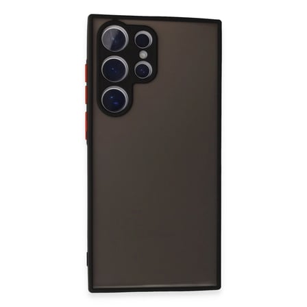 hediyelik Samsung Galaxy S24 Ultra Kılıf Montreal Silikon Kapak - Siyah