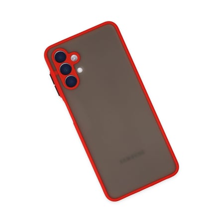 hediyelik Samsung Galaxy A04s Kılıf Montreal Silikon Kapak - Kırmızı