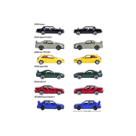 hediyelik 8502100000 ''JDM Legends Premium Cars, 6-asst.freewheel, die-cast, 1 opening pa(Belirtilen fiyat, tekli satış için adet fiyatıdır.)