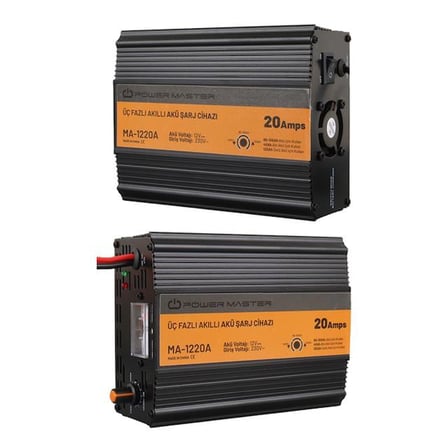 hediyelik MA-1220A 12 Volt 20 Amper Üç Fazlı Akıllı Akü Şarj Cihazı