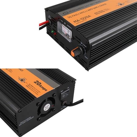 hediyelik MA-1220A 12 Volt 20 Amper Üç Fazlı Akıllı Akü Şarj Cihazı