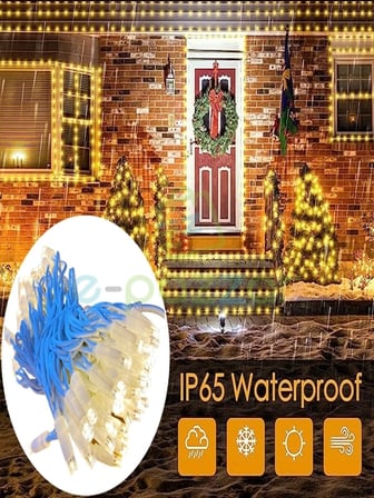 hediyelik 10m 100 Led Ip65 Dış Mekan Led Işık Beyaz Kablo