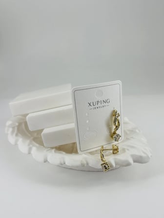 hediyelik Zirkon Taşlı Pirinç Zirkon Küpe - Kp00322