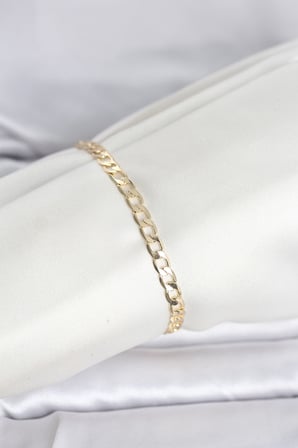 hediyelik CM 14K Gold Renk Halka Zincir Model Kadın Bileklik