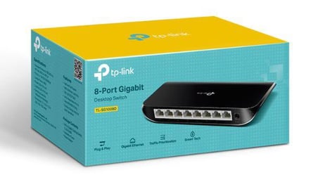Hediyelik Tl Sg1008D 8 Port Gigabit Plastik Kasa Switch