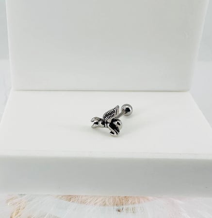 hediyelik Rodyum Uç Kısmı : Pirinç Kıkırdak Bar Uzunluğu : 6 Mm / Bar Kalınlığı 0.8 Mm / Top Boyu 3 Mm - Pt0022