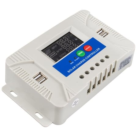 hediyelik PM-40A 12V-24V 40 Amper 4 USB Çıkışlı Dijital Ekranlı Solar Şarj Regülatörü