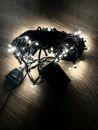 hediyelik 10m 100 Led Damla Uçlu Gün Işığı Siyah Kablo Mz-17-3