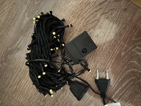 hediyelik 10m 100 Led Damla Uçlu Gün Işığı Siyah Kablo Mz-17-3