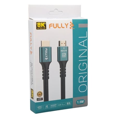 hediyelik Fully G-506E 1.5 Metre 8K v2.1 Ultra HD 48Gbps PVC HDMI Görüntü Kablosu