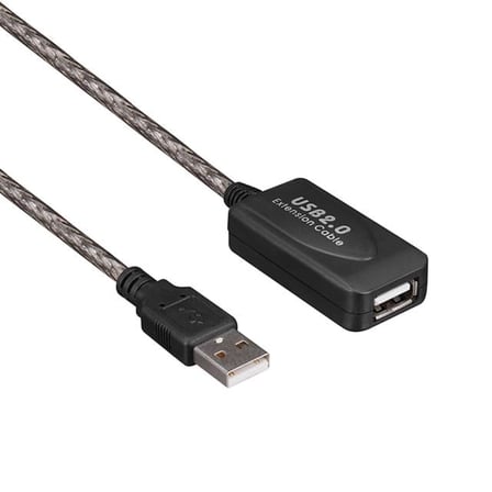 hediyelik PM-11426 15 Metre Şeffaf Korumalı USB 2.0 Uzatma Kablosu