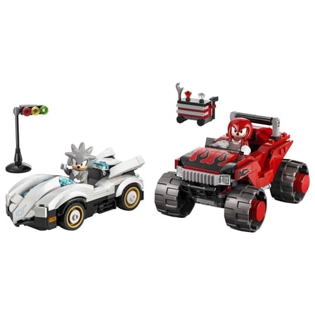 hediyelik 77118 Lego Sonic Silverın Arabası, Knucklesın Canavar Kamyonuna Karşı 378 parça